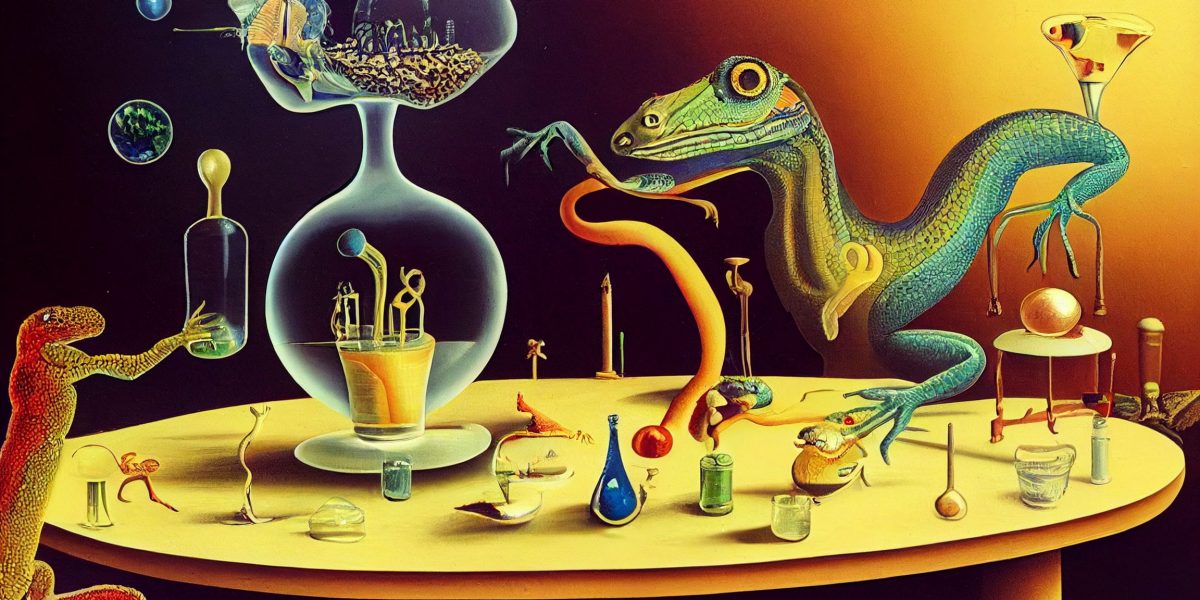 LittleBabyJebus a magical laboratory with a lizard on the table 7361123f 60fd 4db9 b31e 24bec7777e80