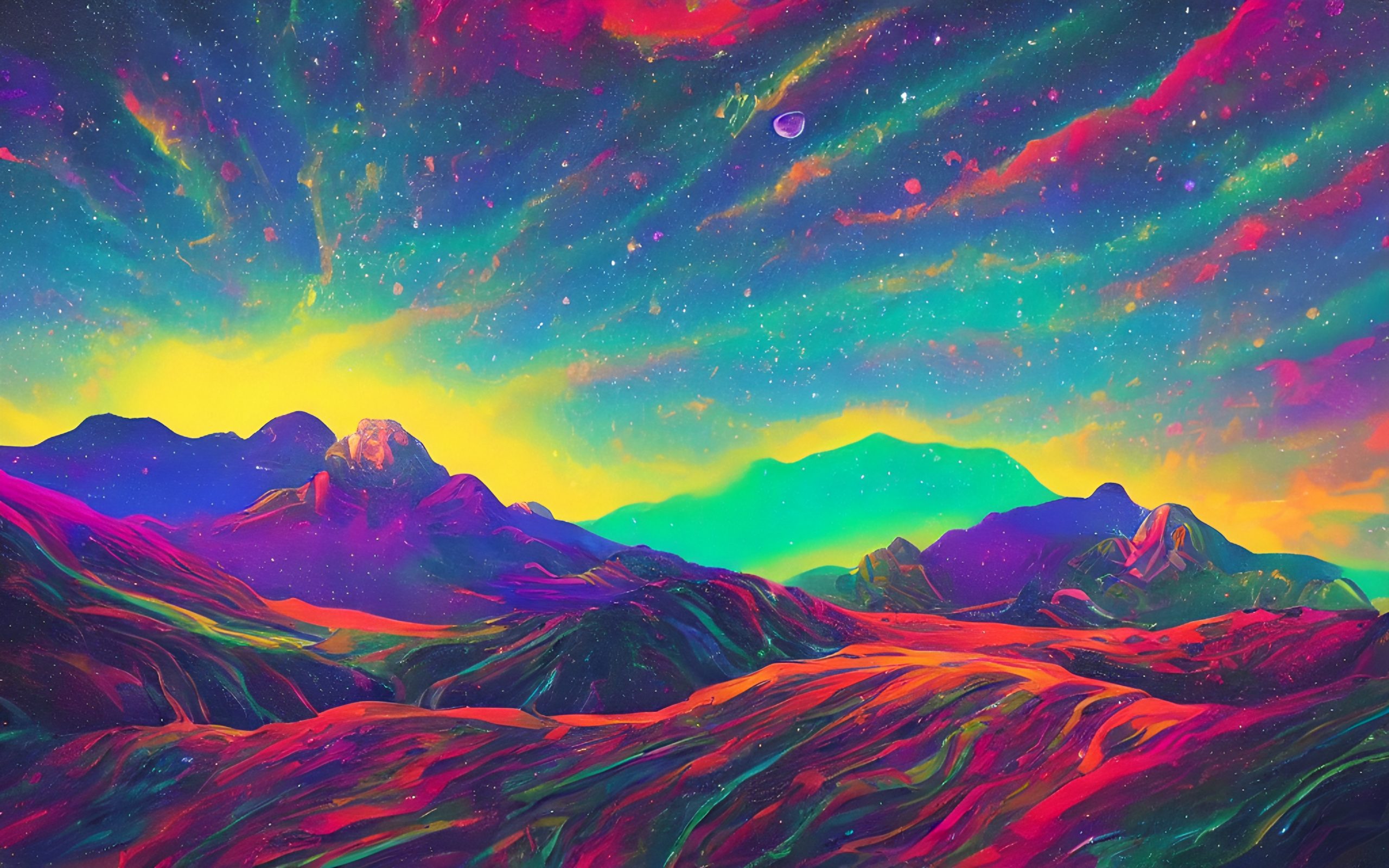 psychedelic landscape