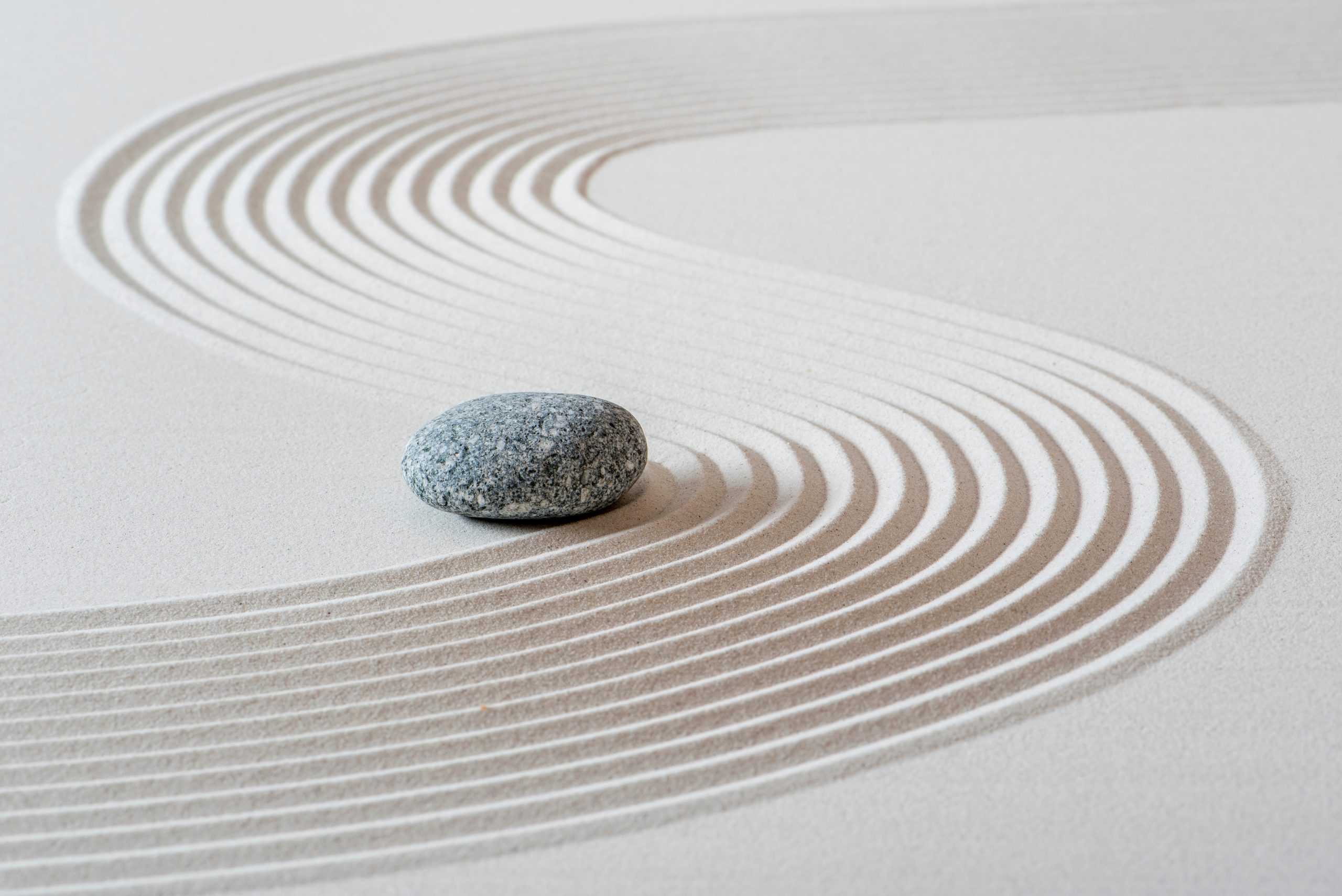 zen stone sand